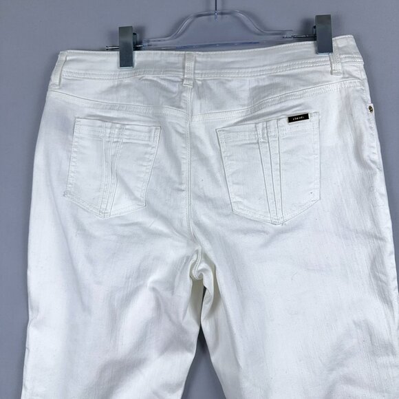 Chicos Skinny Jeans So Slimming Womens Size 1.5 Ankle Denim Mid Rise White - Picture 3 of 13